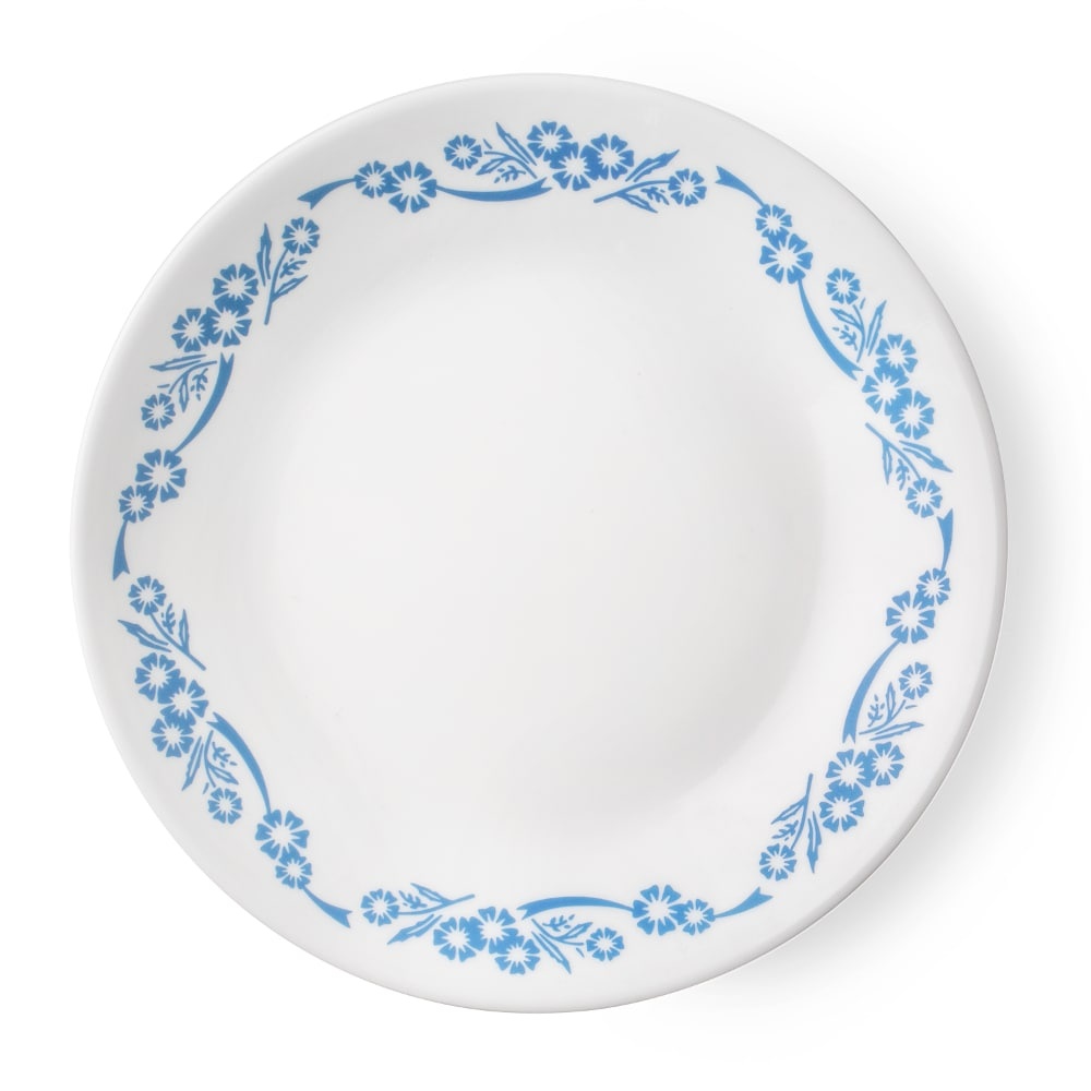 slide 1 of 1, Corelle Livingware Cornflower Plate - White/Blue, 6.75 in