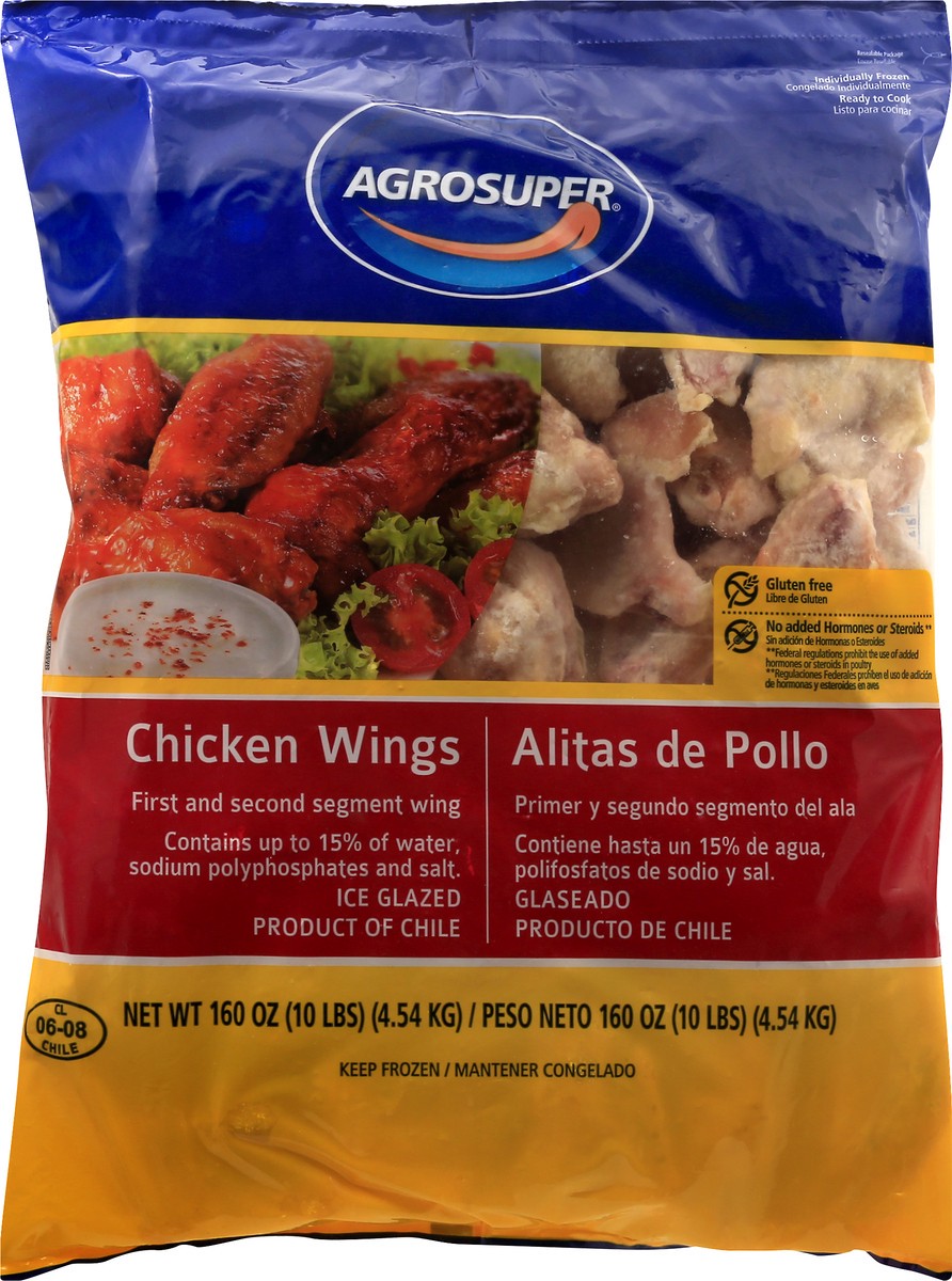 slide 6 of 13, Agrosuper Chicken Wings 160 oz, 160 oz