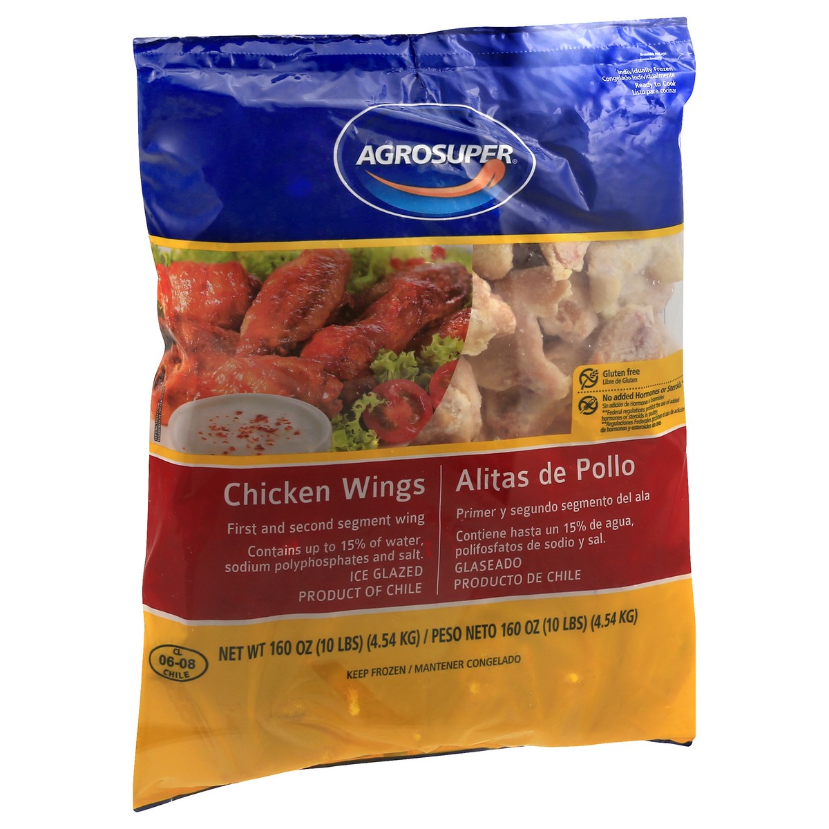 slide 10 of 13, Agrosuper Chicken Wings 160 oz, 160 oz