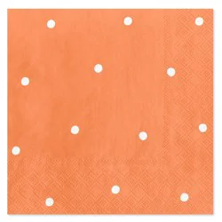 American Greetings Polka Dot Beverage Napkins - Orange