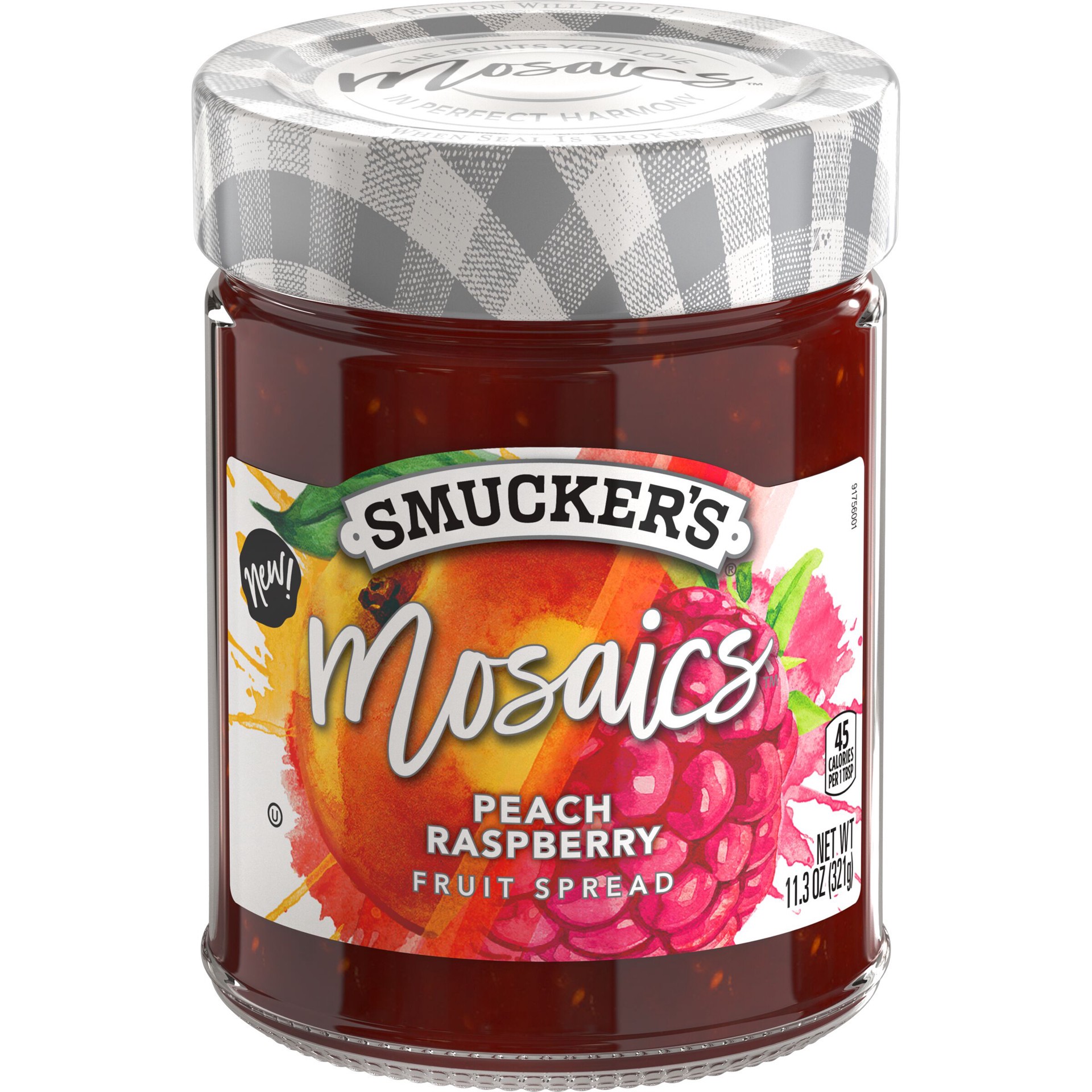 slide 1 of 5, Smucker's Smuckers Peach Raspbrry Fruit Spread, 11.3 oz