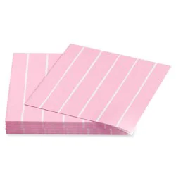 American Greetings All Occasion Lunch Napkins - Pink With Lines