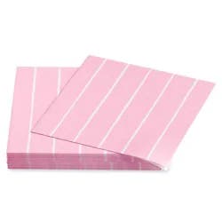 American Greetings All Occasion Lunch Napkins - Pink With Lines
