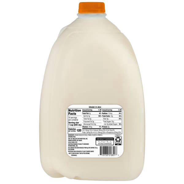slide 4 of 5, True Goodness Organic 2% Milk, 1 gallon