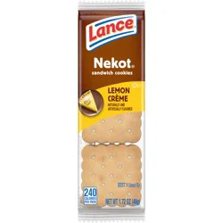 Lance Nekot Lemon Creme Sandwich Cookies