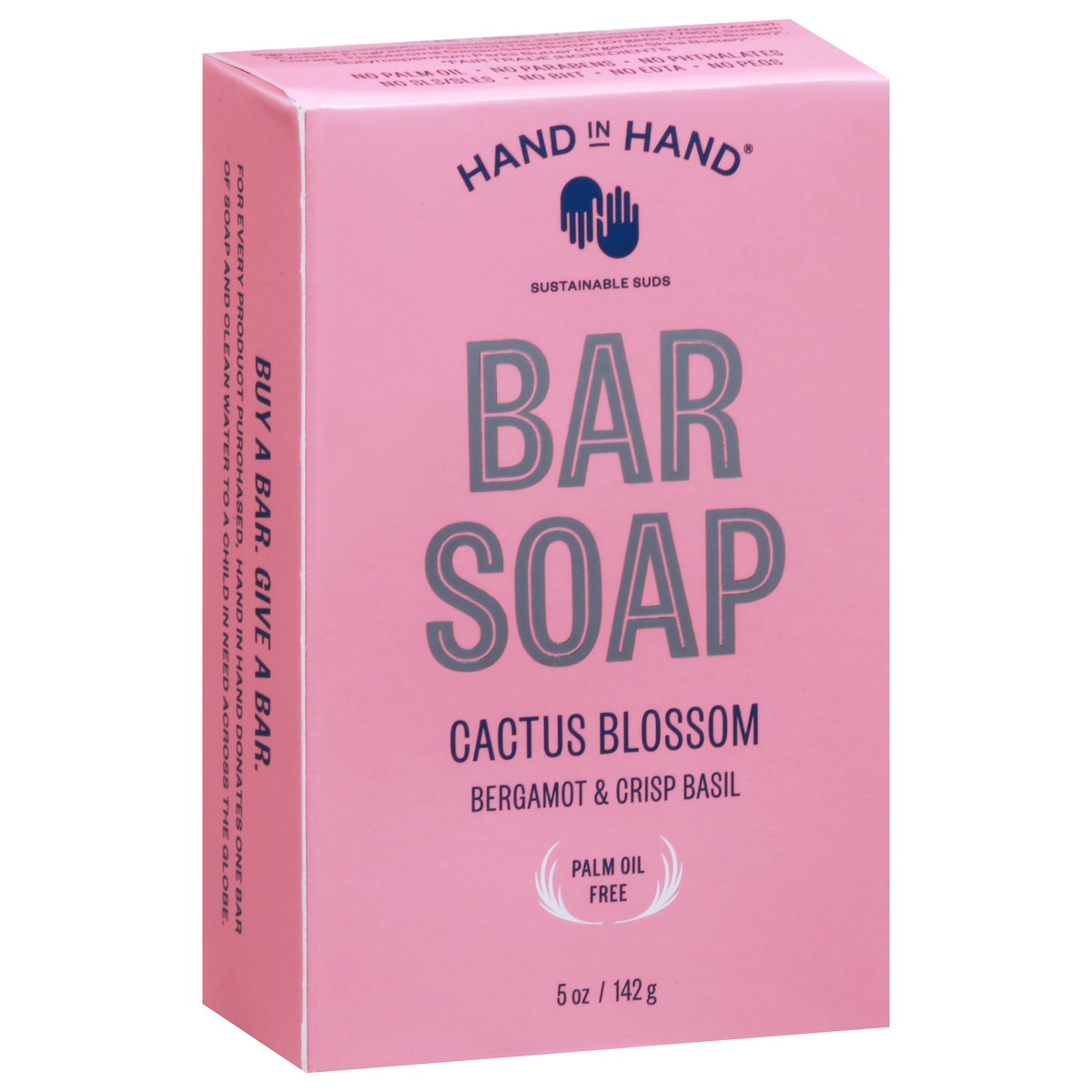slide 1 of 9, Hand in Hand Cactus Blossom Bar Soap 5 oz, 1 ct