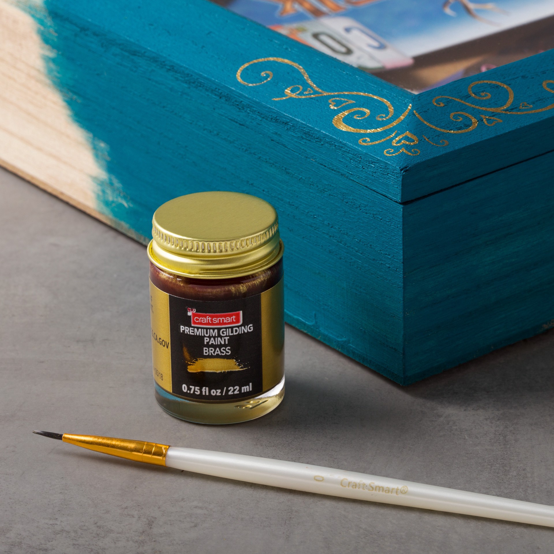 slide 2 of 4, Premium Gilding Paint By Craft Smart, 0.75 fl oz