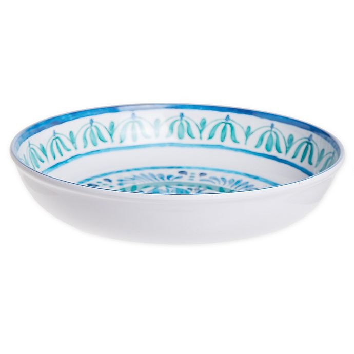 slide 1 of 2, Destination Summer Fish Medallion Melamine Salad Bowl, 1 ct