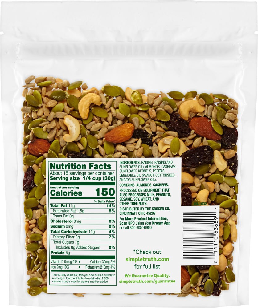 slide 2 of 2, Simple Truth Nut & Seeds Trail Mix, 16 oz