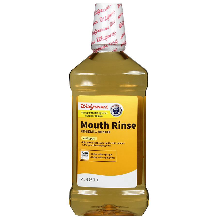 slide 4 of 5, Walgreens Antiseptic Original Mouth Rinse, 33.8 fl oz