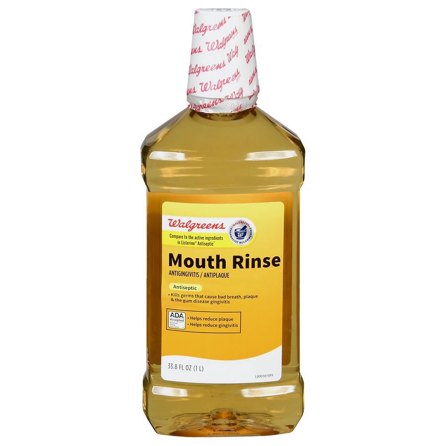 slide 1 of 5, Walgreens Antiseptic Original Mouth Rinse, 33.8 fl oz