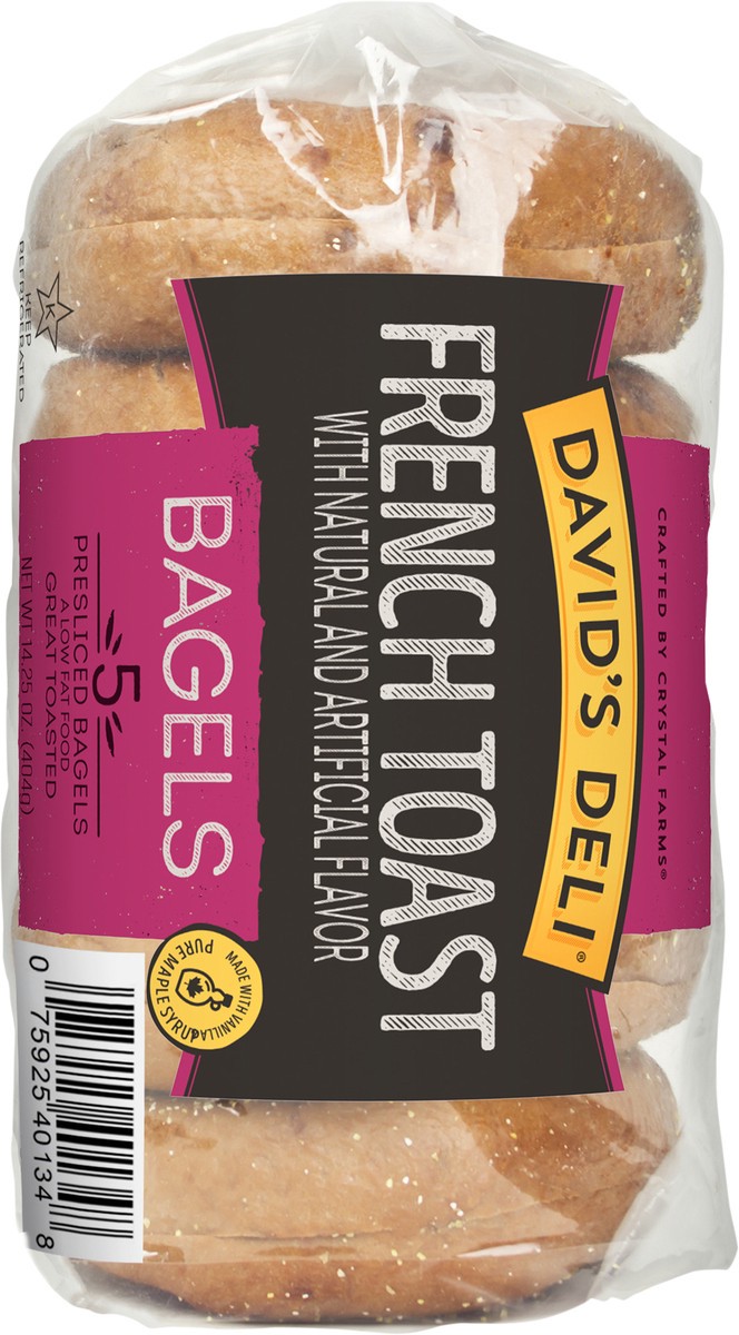 slide 3 of 4, David's Deli Bagels, 5 ct