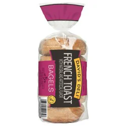 David's Deli French Toast Style Bagels, 5 Count