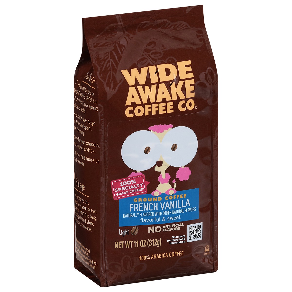 slide 6 of 10, Wide Awake Coffee Co. Light Roast French Vanilla 100% Arabica Ground Coffee - 11 oz, 11 oz