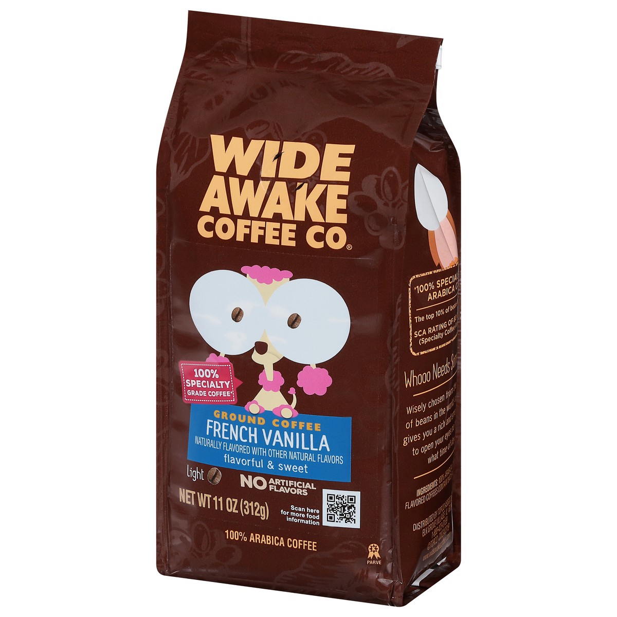 slide 4 of 10, Wide Awake Coffee Co. Light Roast French Vanilla 100% Arabica Ground Coffee - 11 oz, 11 oz