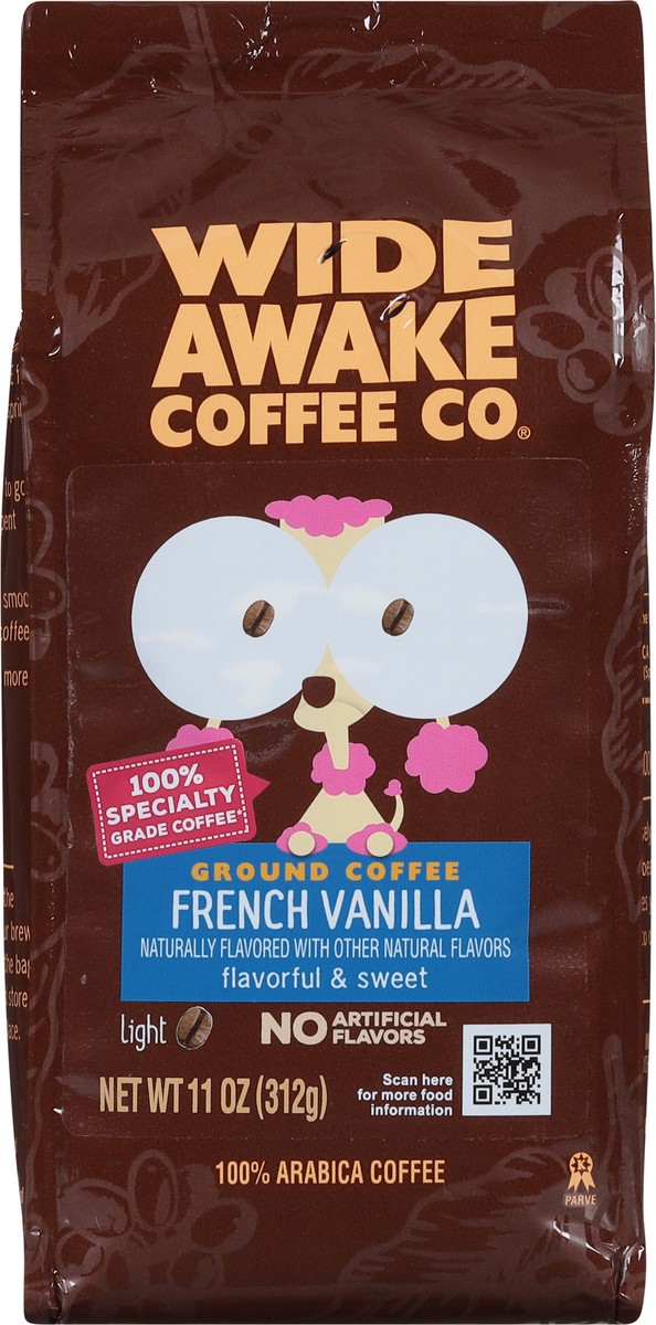 slide 10 of 10, Wide Awake Coffee Co. Light Roast French Vanilla 100% Arabica Ground Coffee - 11 oz, 11 oz