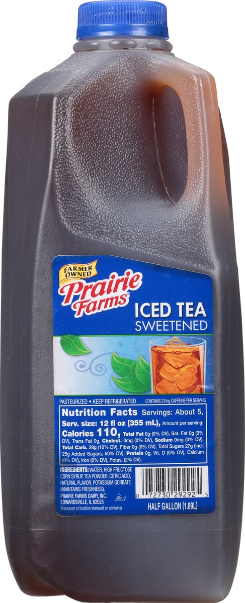 slide 8 of 10, Prairie Farms Iced Tea, Sweetened, 1/2 gal