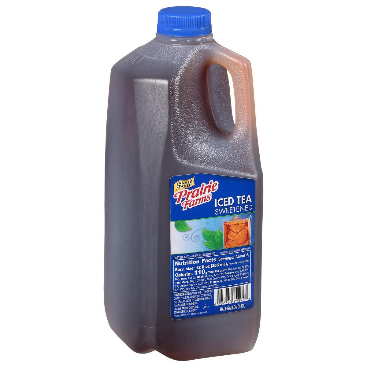 slide 10 of 10, Prairie Farms Iced Tea, Sweetened, 1/2 gal