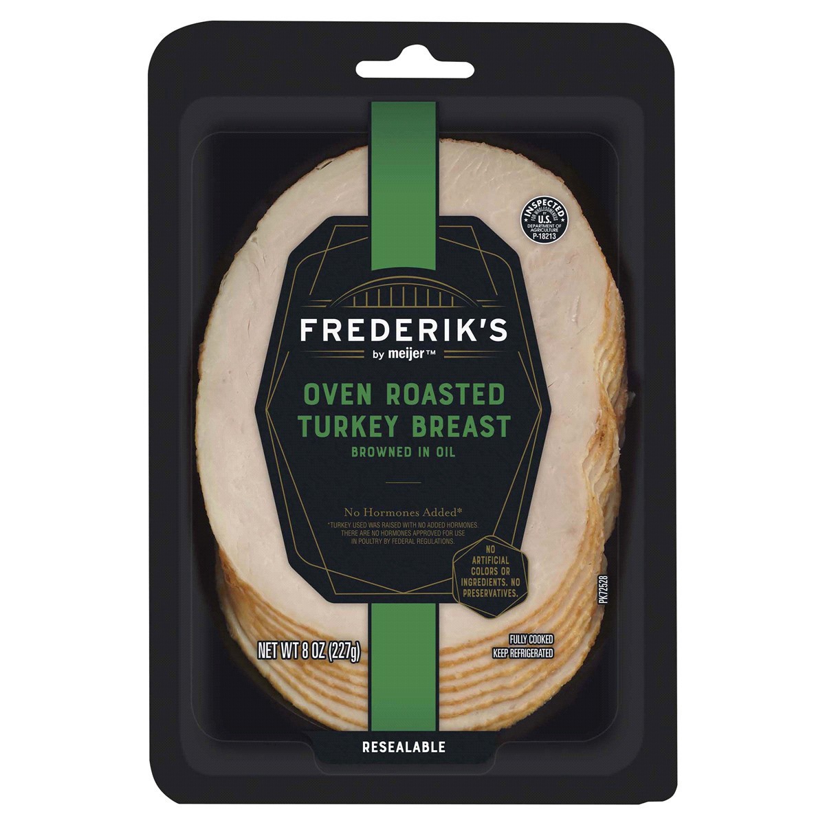 slide 1 of 5, FREDERIKS BY MEIJER Sliced Oven Roasted Turkey Breast, 8 oz, 8 oz