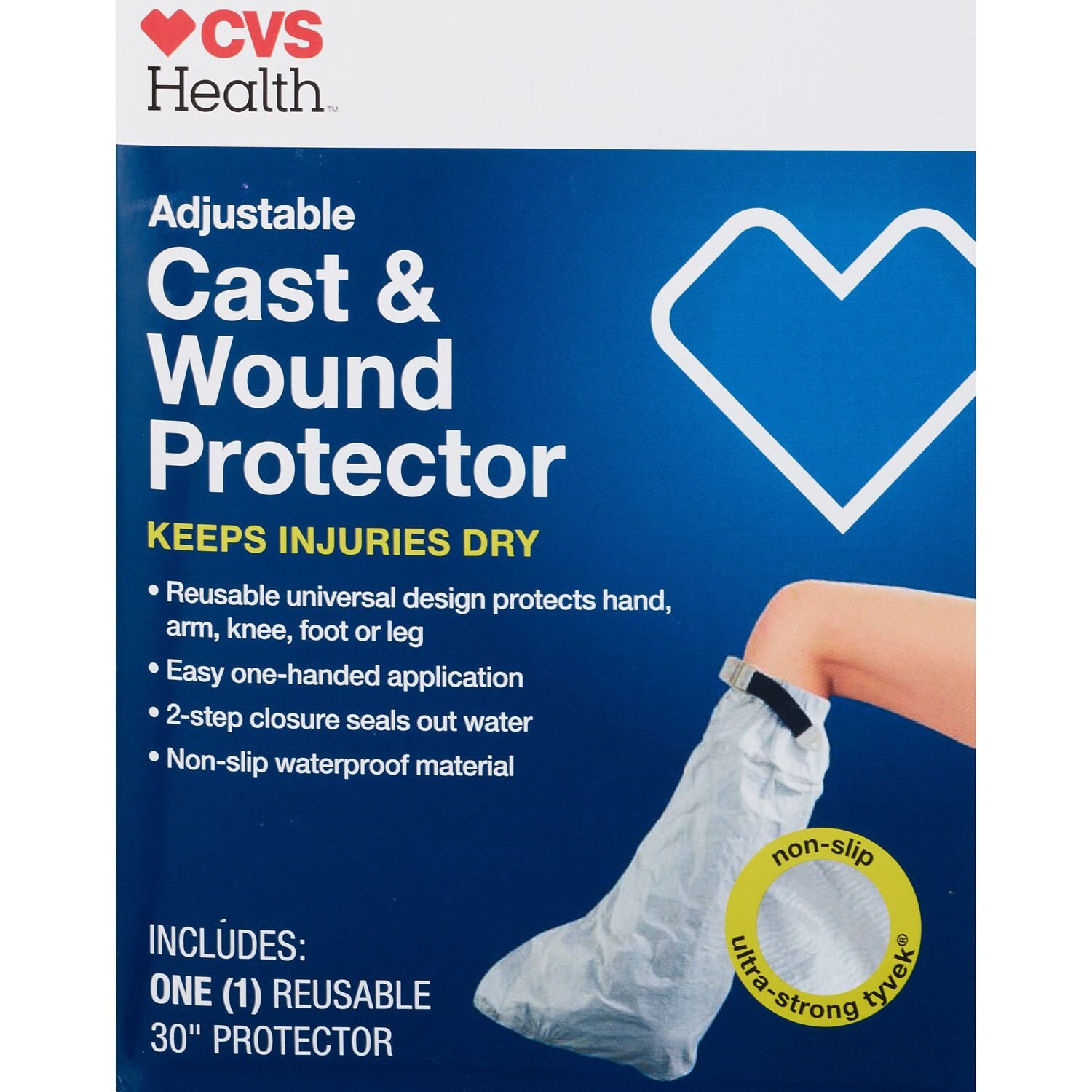 slide 1 of 3, CVS Health Adjustable Cast Cover, 1 ct
