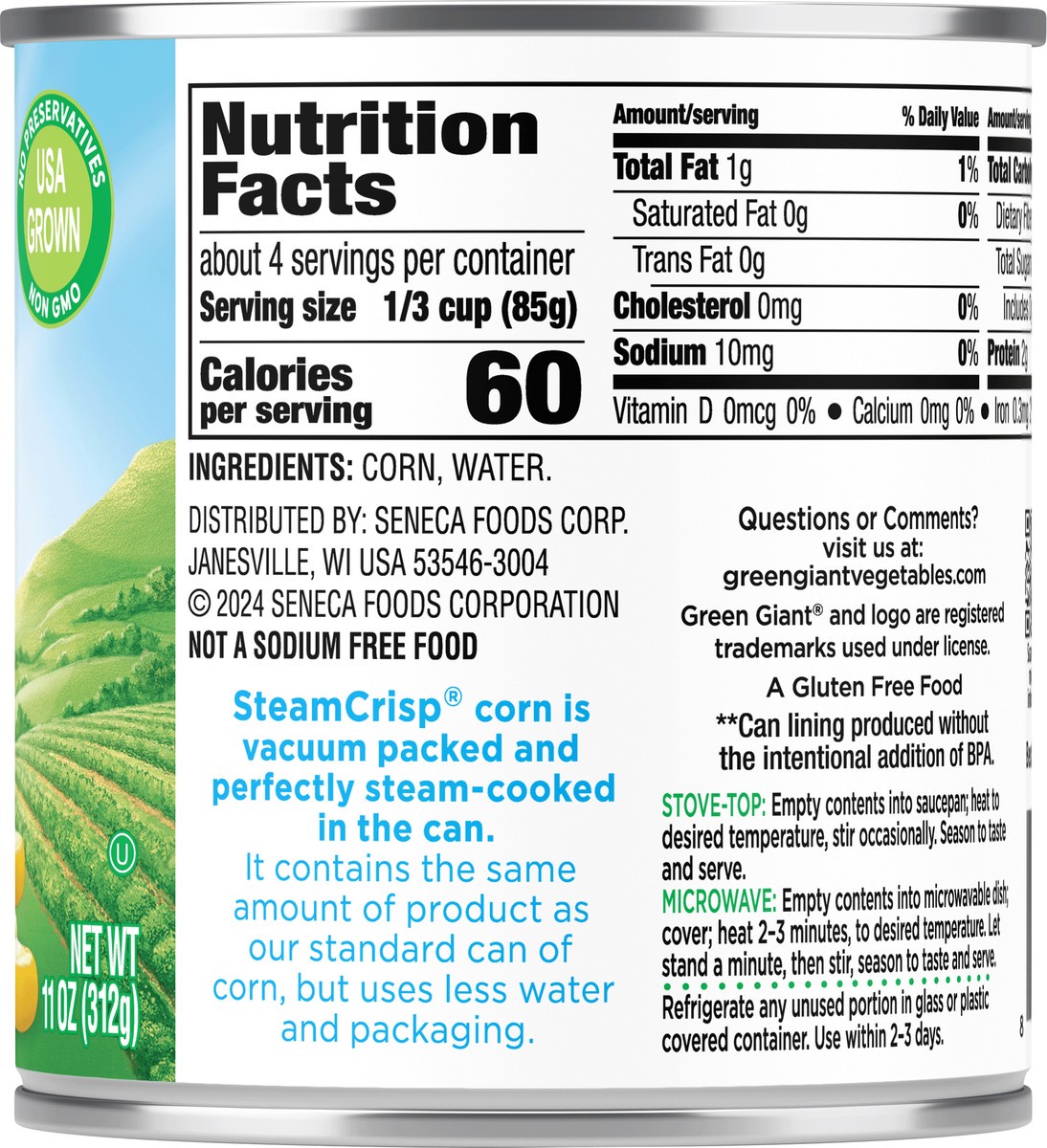 slide 8 of 8, Green Giant Nsa Corn Niblets - 11 oz, 