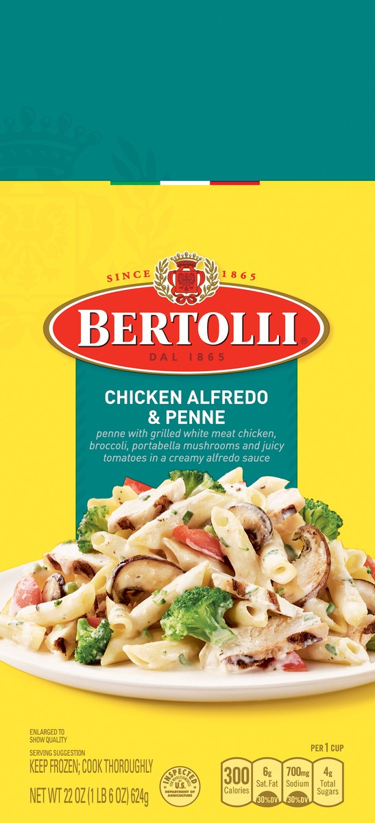 slide 8 of 12, Bertolli Chicken Alfredo & Penne 22 oz, 22 oz