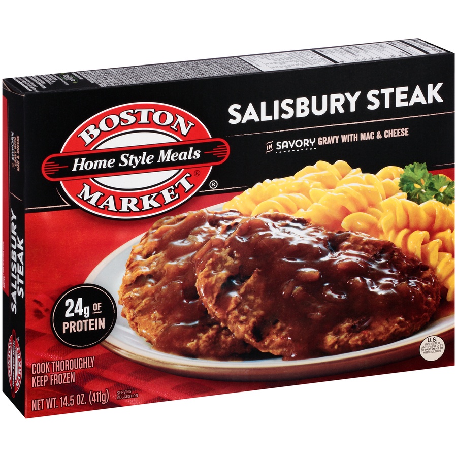 slide 2 of 8, Boston Market Home Style Meals Salisbury Steak, 14.5 oz