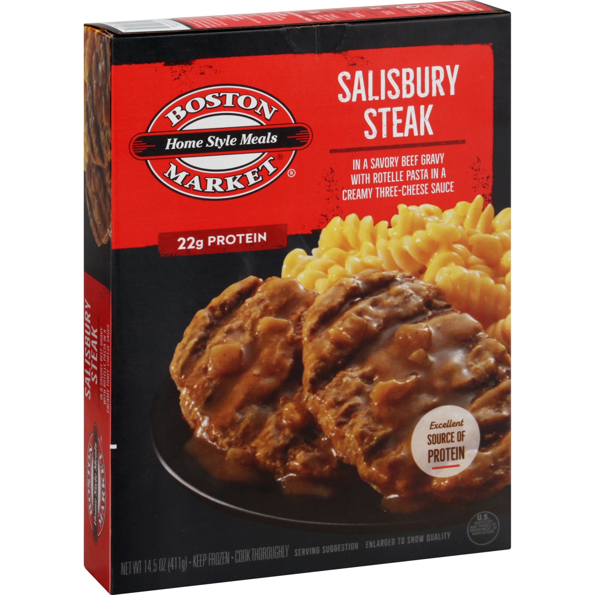 slide 1 of 8, Boston Market Home Style Meals Salisbury Steak, 14.5 oz