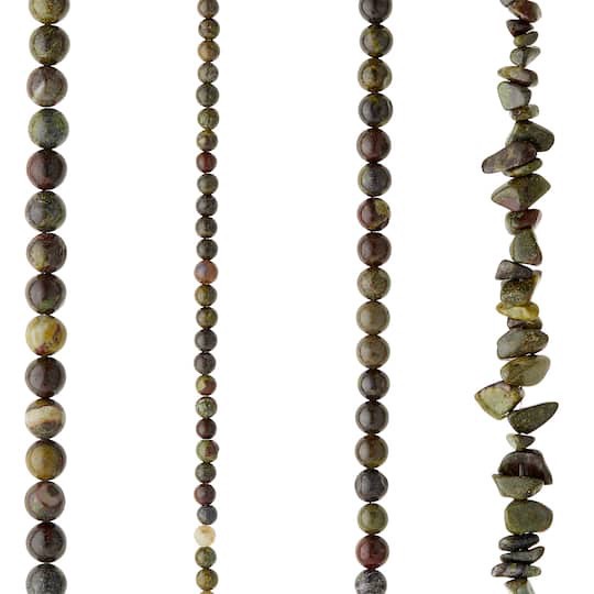 slide 1 of 3, Dragon Blood Stone Mix Beads By Bead Landing, 4mm-8mm