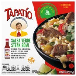 Tapatio Tapatío™ Salsa Verde Steak Bowl, Frozen Mexican Style Dish, 10 oz