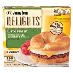 Jimmy Dean Croissant Breakfast Sandwiches with Turkey Sausage, Egg White