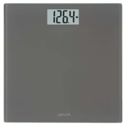 Taylor Digital Capacity Bathroom Scale/Charcoal/Glass