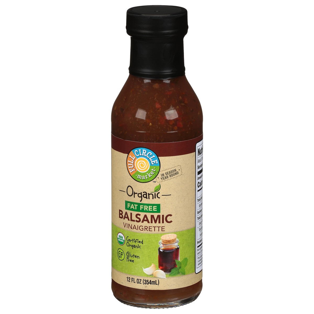 slide 4 of 13, Full Circle Market Organic Fat Free Balsamic Vinaigrette 12 fl oz, 12 fl oz