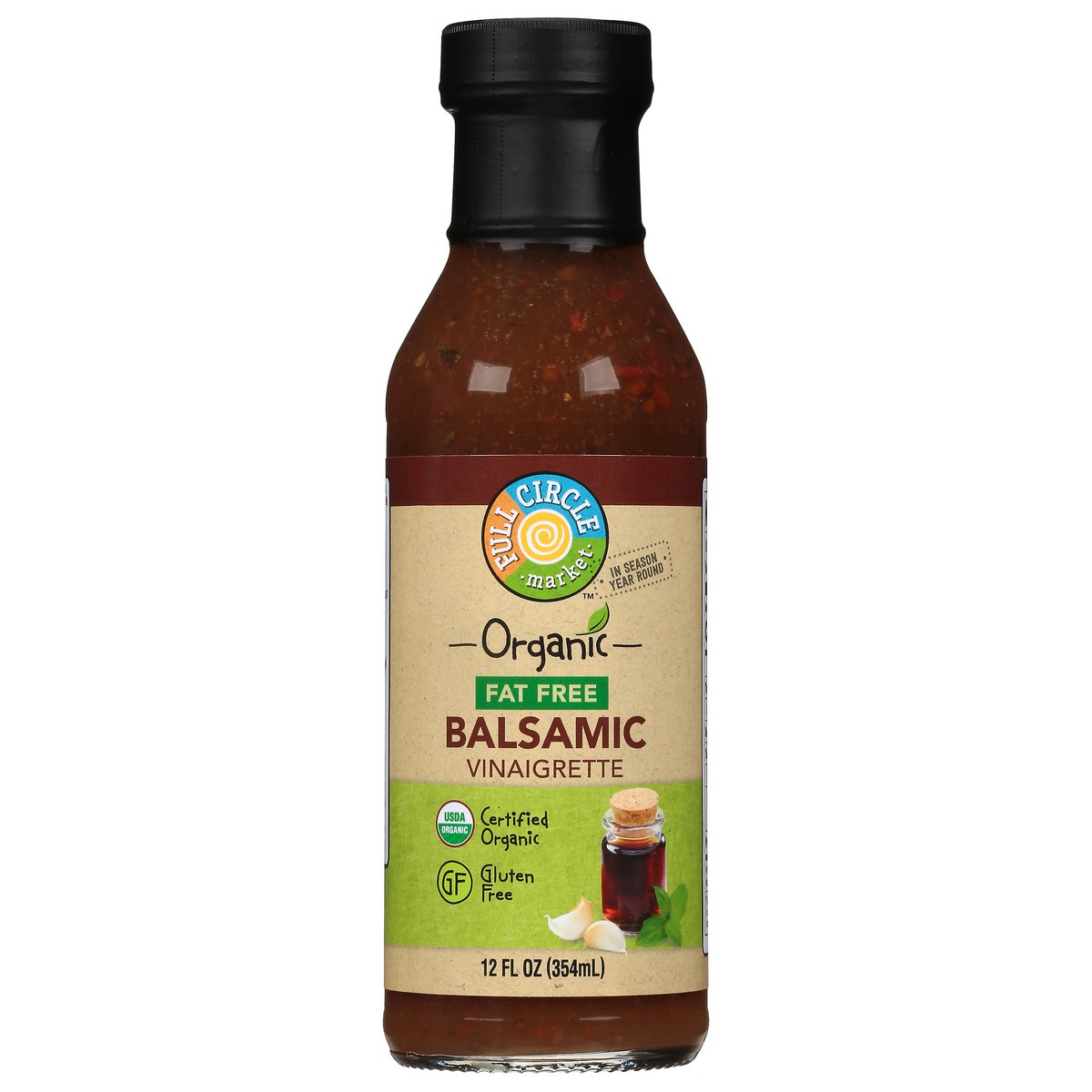 slide 12 of 13, Full Circle Market Organic Fat Free Balsamic Vinaigrette 12 fl oz, 12 fl oz