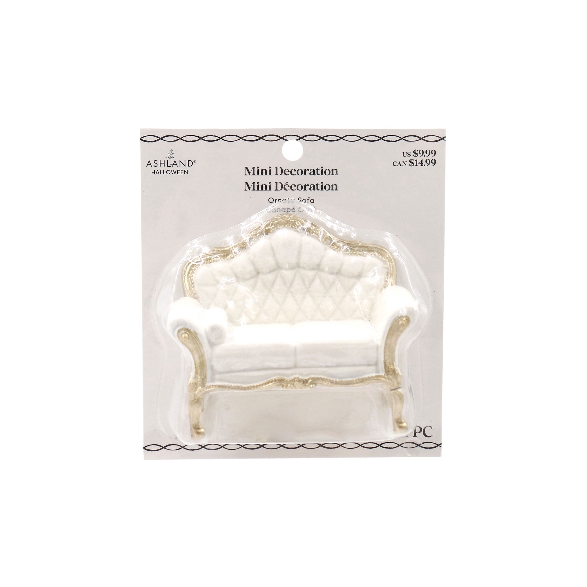 slide 4 of 4, Mini Ornate Sofa Decoration By Ashland, 1 ct