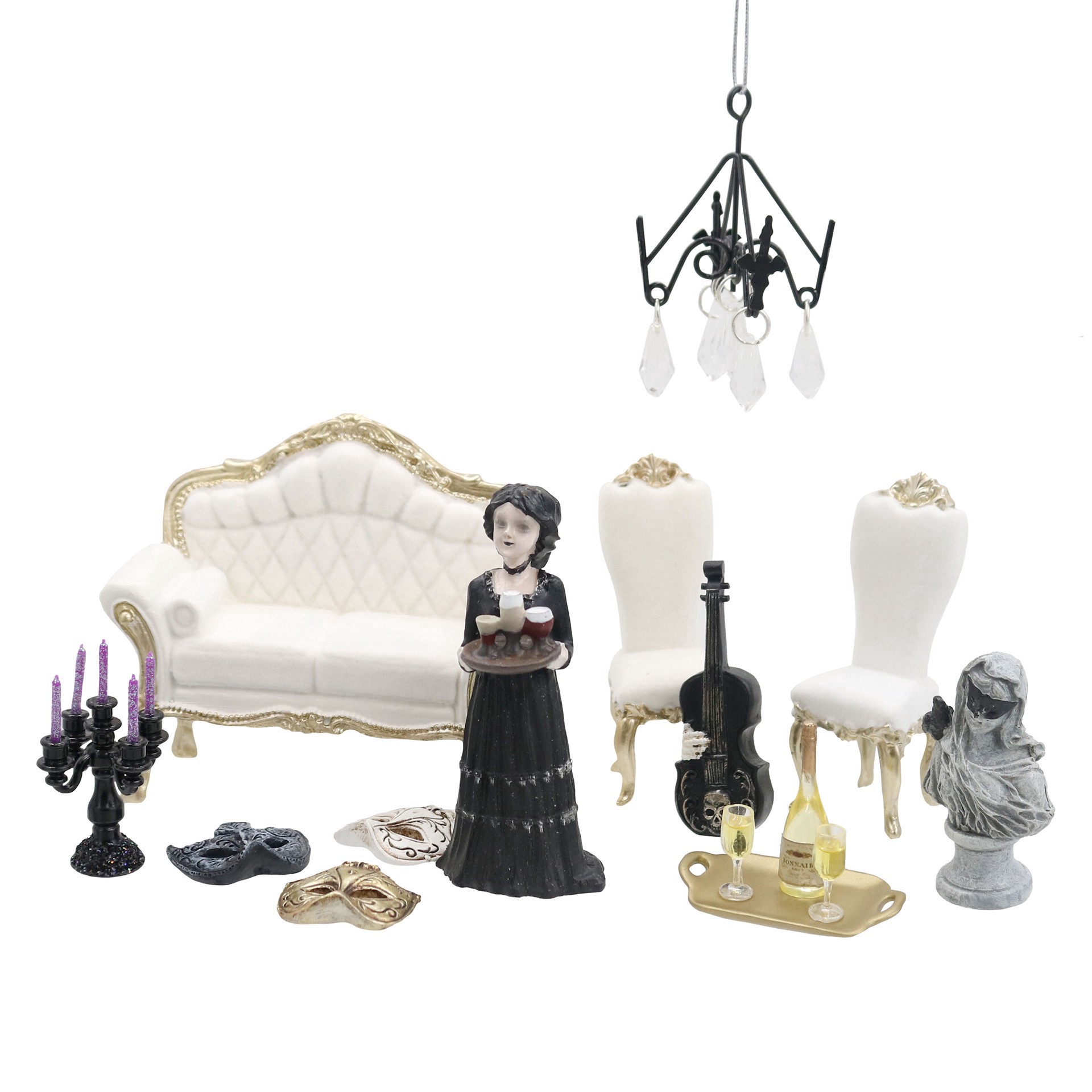 slide 3 of 4, Mini Ornate Sofa Decoration By Ashland, 1 ct