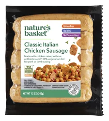 Nature's Basket Chicken Sausage, Classic Italian