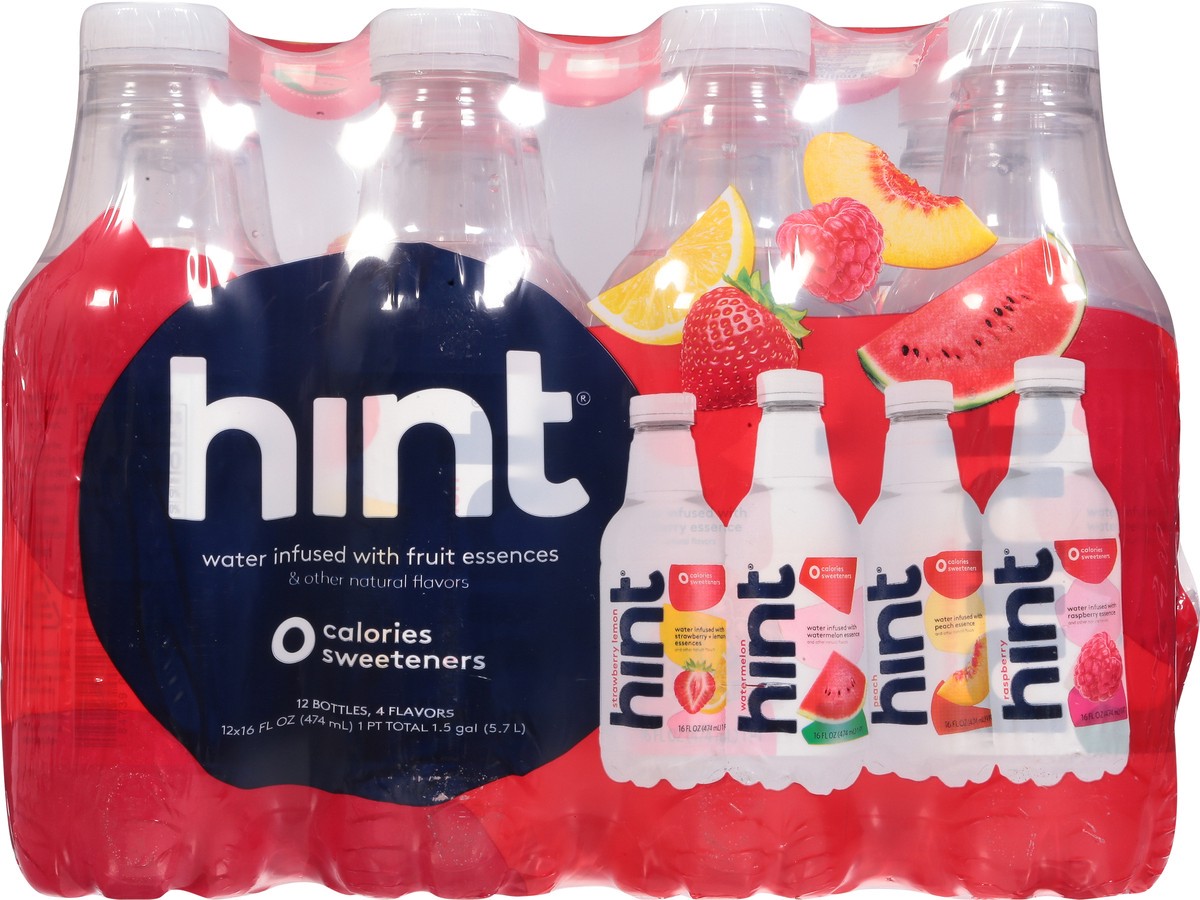 slide 4 of 9, Hint Assorted Water 12 - 16 fl oz Bottles, 12 ct