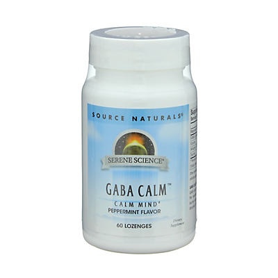 slide 1 of 1, Source Naturals Serene Science Gaba Calm Peppermint Lozenge, 60 ct