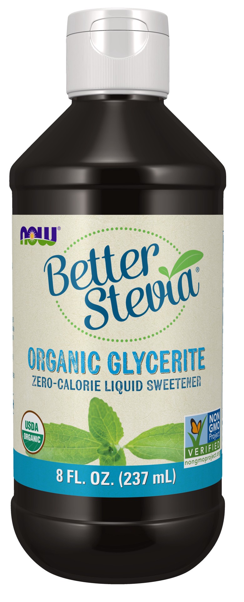 slide 1 of 4, NOW Natural Foods BetterStevia Liquid, Organic Glycerite - 8 fl. oz., 8 fl oz