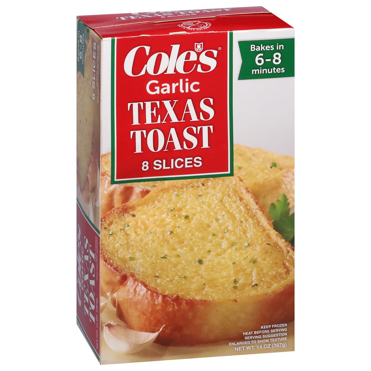 slide 2 of 9, Cole's Garlic Texas Toast 8 ea, 8 ct