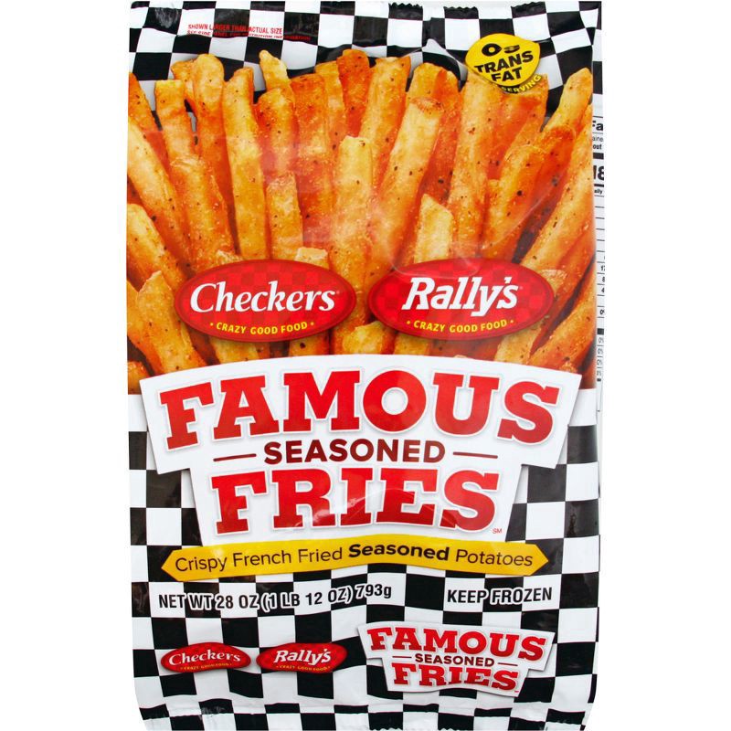 slide 1 of 2, Checkers/Rally's Fries 28 oz, 28 oz
