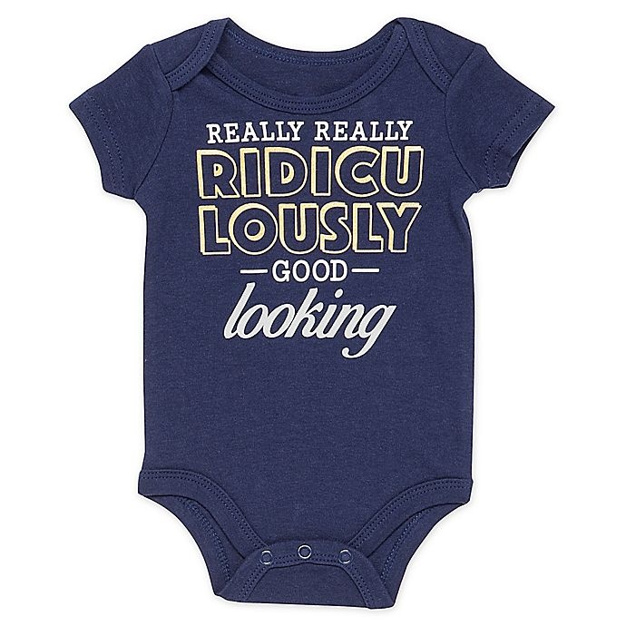 slide 1 of 1, Baby Starters Newborn Ridiculously Good'' Bodysuit - Navy'', 1 ct
