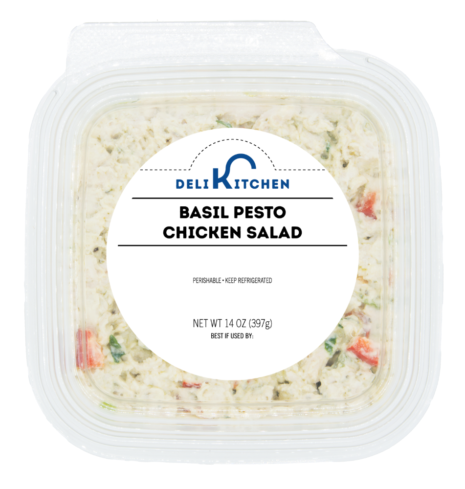 slide 1 of 1, Deli Kitchen Pesto Chicken Salad, 14 oz