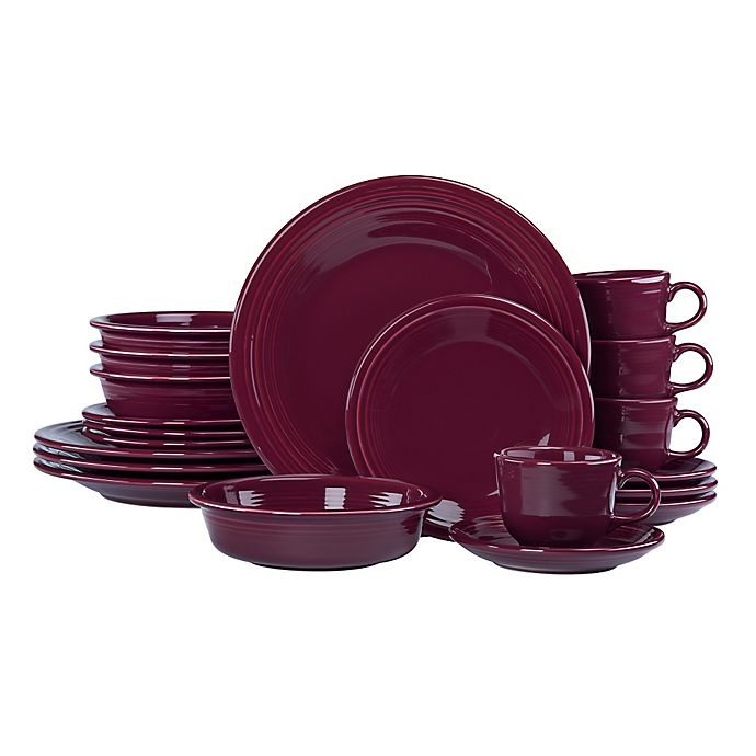 slide 1 of 1, Fiesta Dinnerware Set - Claret, 20 ct