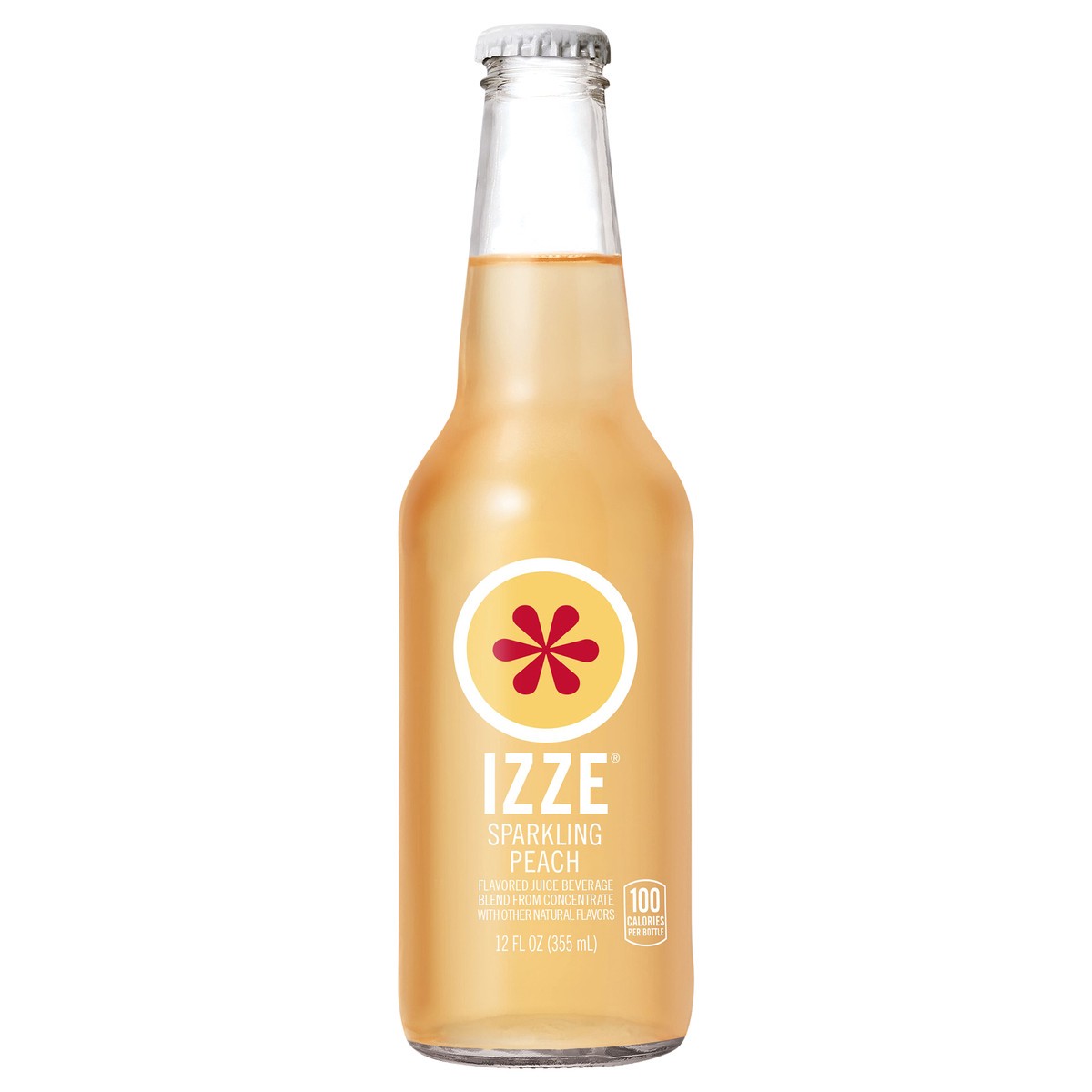 slide 1 of 7, Izze Sparkling Peach Juice Beverage - 12 fl oz, 12 fl oz