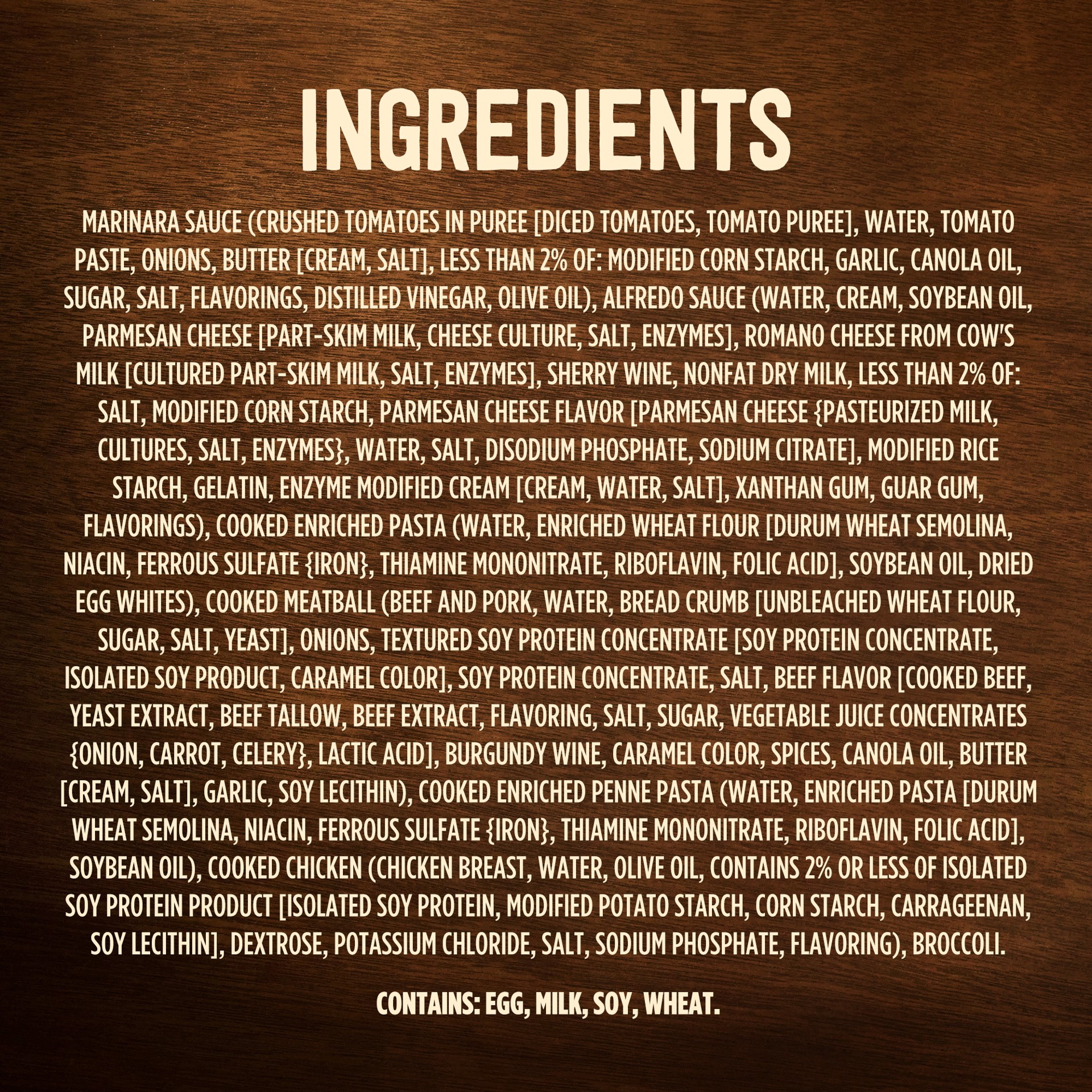 slide 2 of 5, Marie Callender's Duos, Meatball Marinara & Fettuccini with Chicken & Broccoli, Frozen Meal, 14 oz., 14 oz