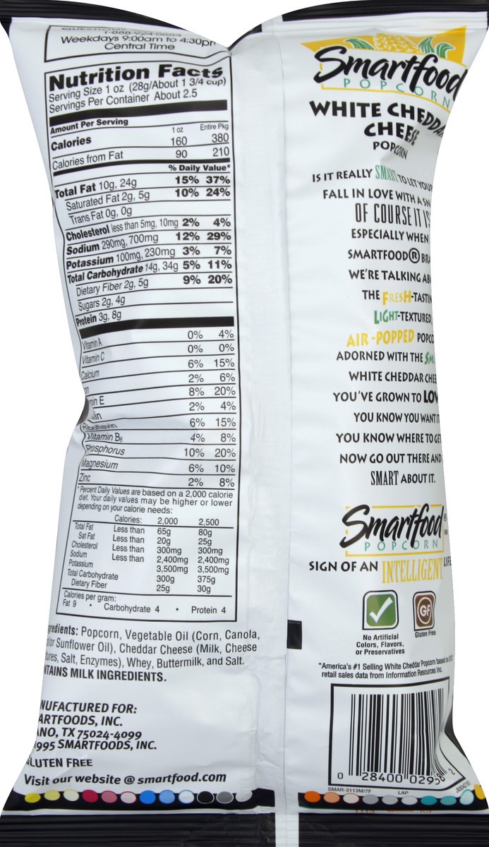 slide 6 of 6, Smartfood Smart Food Pop Corn, 2.25 oz