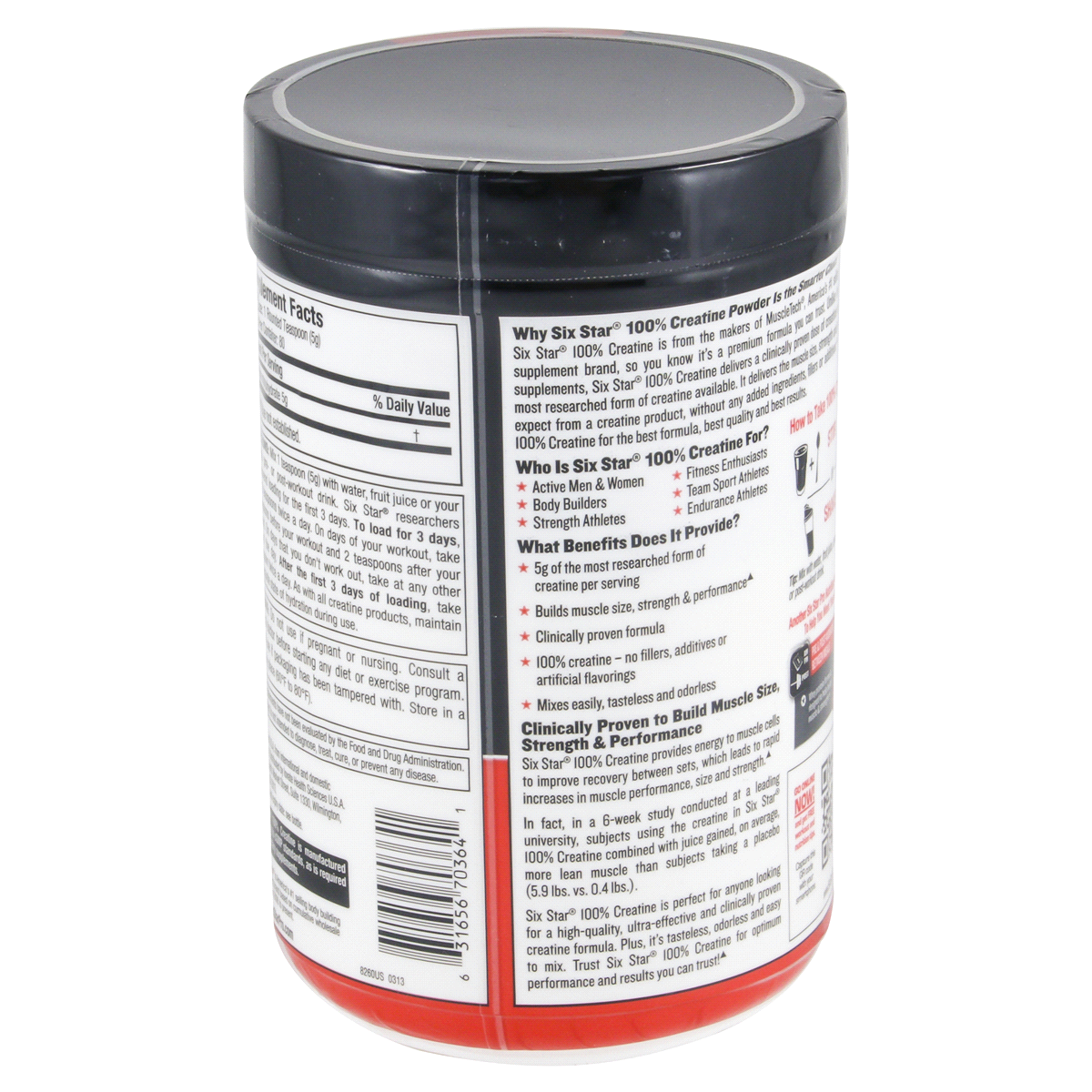 slide 3 of 4, Six Star Creatine Powder, 0.88 lb