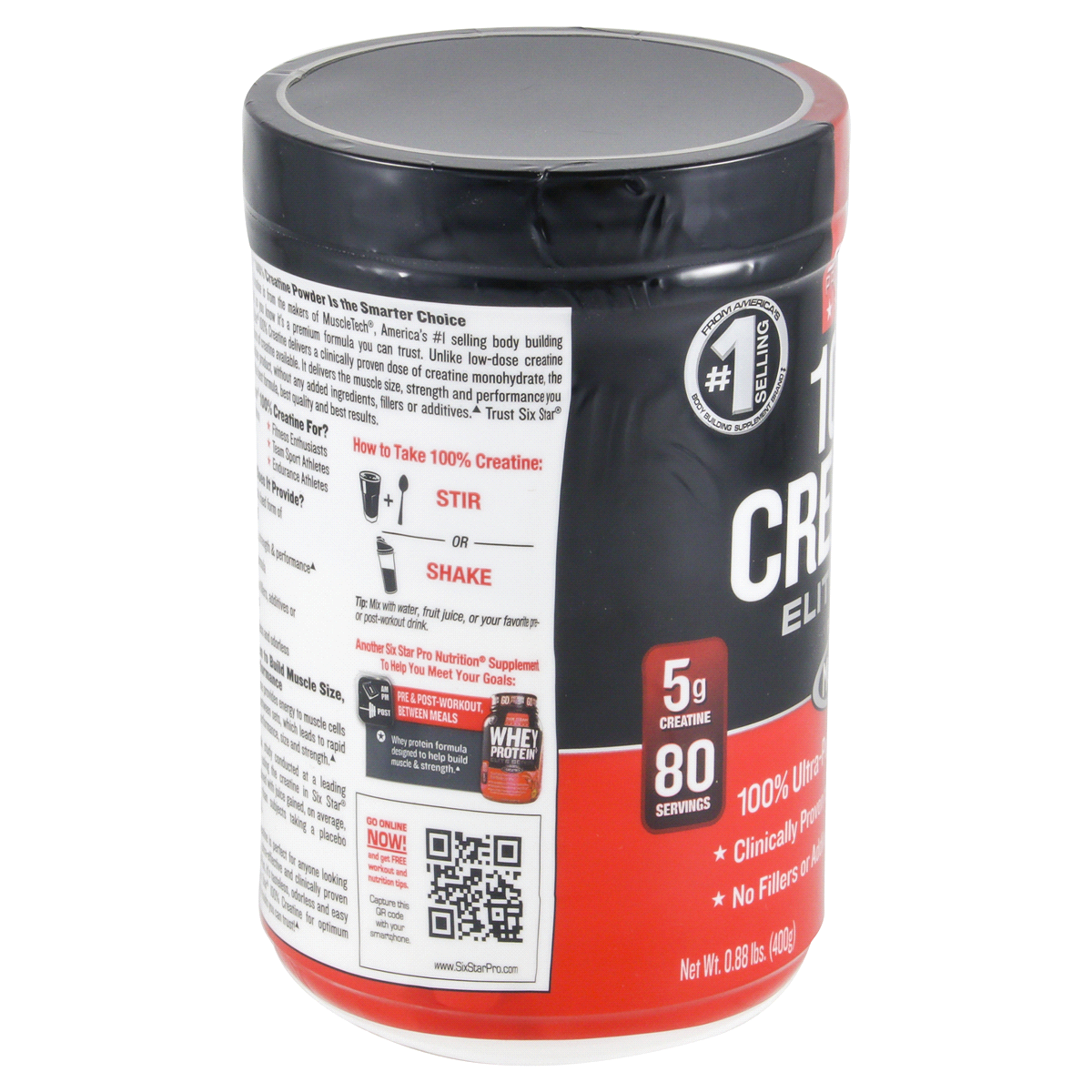 slide 4 of 4, Six Star Creatine Powder, 0.88 lb